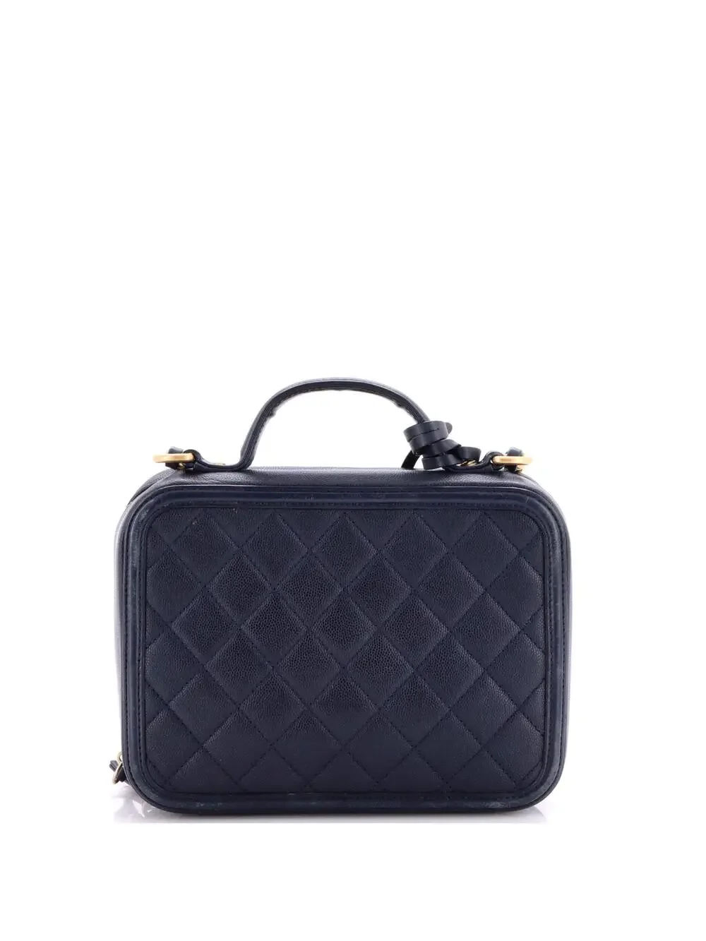 Chanel Filigree Vanity Case Quilted #220137C41B